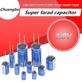 Süper Kapasitör 3.8 V 10F/40F/100F/120F/250F/500F/750F Farad kapasitör Lityum iyon kondansatör