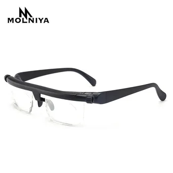 TR90 Odak Ayarlanabilir Gözlük - 3 İla + 6 Diopters Miyopi Gözlük okuma gözlüğü Ayarlanabilir Odak Uzaklığı okuma gözlüğü