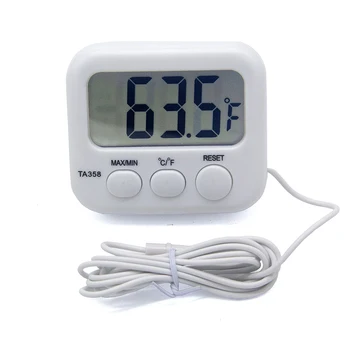 Termometre Dijital Termo Sıcaklık Ölçer prob sensörü CableRefrigerator Akvaryum Mutfak Elektronik LCD