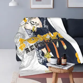 Tokyo Revengers Chifuyu Matsuno Battaniye Kapak Polar Japonya Anime Manga Süper Yumuşak Atmak Battaniye Yatak Odası kanepe yatak örtüsü