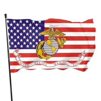 USMC Amerika Birleşik Devletleri Deniz Piyadeleri bayrak Afiş Açık Kapalı Bayrak 90x150cm
