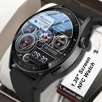 W & O Bluetooth Çağrı akıllı saat Erkekler spor bilezik NFC Su Geçirmez Özel İzle Yüz Kablosuz Şarj ios için akıllı saat Android