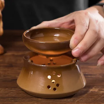 Y Japon tarzı çay ısıtıcı Mum ısıtma yağ yakıcı uçucu yağ Aromaterapi soba seramik demlik difüzör yılbaşı Hediyeleri 1