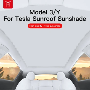 YZ Tesla ModelY Model3 2022 Güneşlik Tesla Araba Modeli 3 Güneşlik Çatı güneş koruyucu izolasyon Bölme Modeli Y Aksesuarları