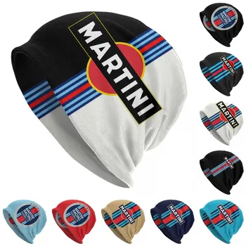 Yarış Spor Martini Skullies Beanies Caps Erkekler Kadınlar İçin Unisex Serin Kış Sıcak Örme Şapka Yetişkin Kaput Şapka