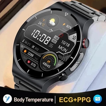 Yeni EKG + PPG Sağlık akıllı saatler Erkekler Kalp Hızı Kan Basıncı Spor İzci IP68 Su Geçirmez Smartwatch Android ıos Telefon İçin