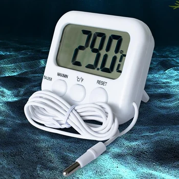 Yeni Mini LCD dijital prob Sensörü Termometre Su Deposu Yüzme Havuzu Buzdolabı Akvaryum Şarap mahzeni Termometre Ölçer