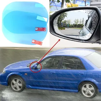 evrensel 2 adet Araba dikiz aynası Koruyucu Filmler, Su Geçirmez Yağmur Geçirmez Ayna Membran Anti-sis / Anti-scratch Araba Ayna Filmi