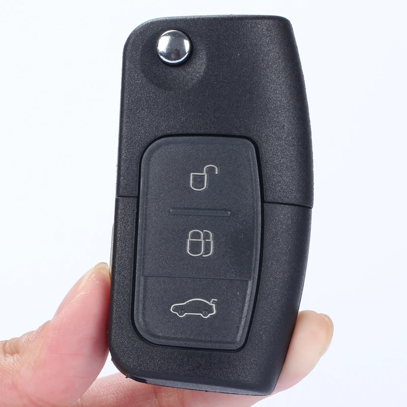 Uzaktan Anahtar Kabuk 3 Düğmeler Ford Focus 3 İçin 2 Mondeo Fiesta C-MAX S-MAX Galaxy Katlanır Anahtar Değiştirme Araba Aksesuarları