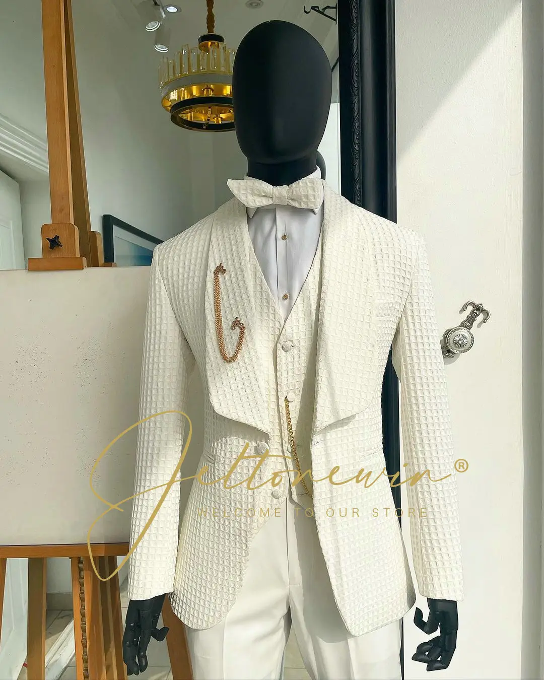 Yeni Varış 3 Adet Beyaz Bir Düğme Erkek Takım Elbise 2022 Slim Fit Damat Blazer Erkekler İçin Düğün Takımları Blazer Setleri Kostüm Homme