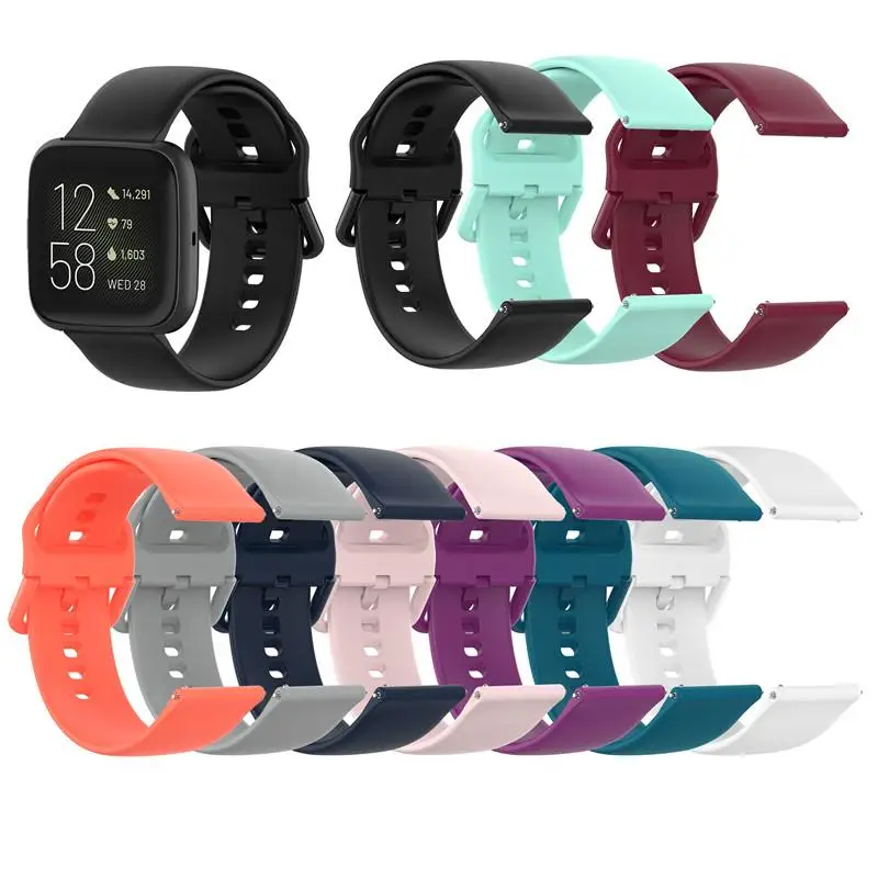Yedek bilezik kayışı Fitbit Versa İçin 1 2 Bantları Yumuşak Silikon Spor band Fitbit Versa için lite / fitbit blaze akıllı saat 0