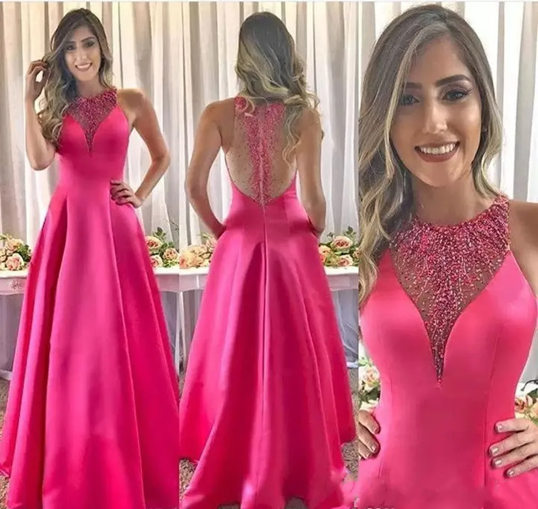 2022 Saten Boncuklu Balo elbisesi Lüks Bir Çizgi Uzun Tatil Giyim Pageant Akşam Parti Elbise Kadınlar İçin vestidos de fiesta שללות ערב