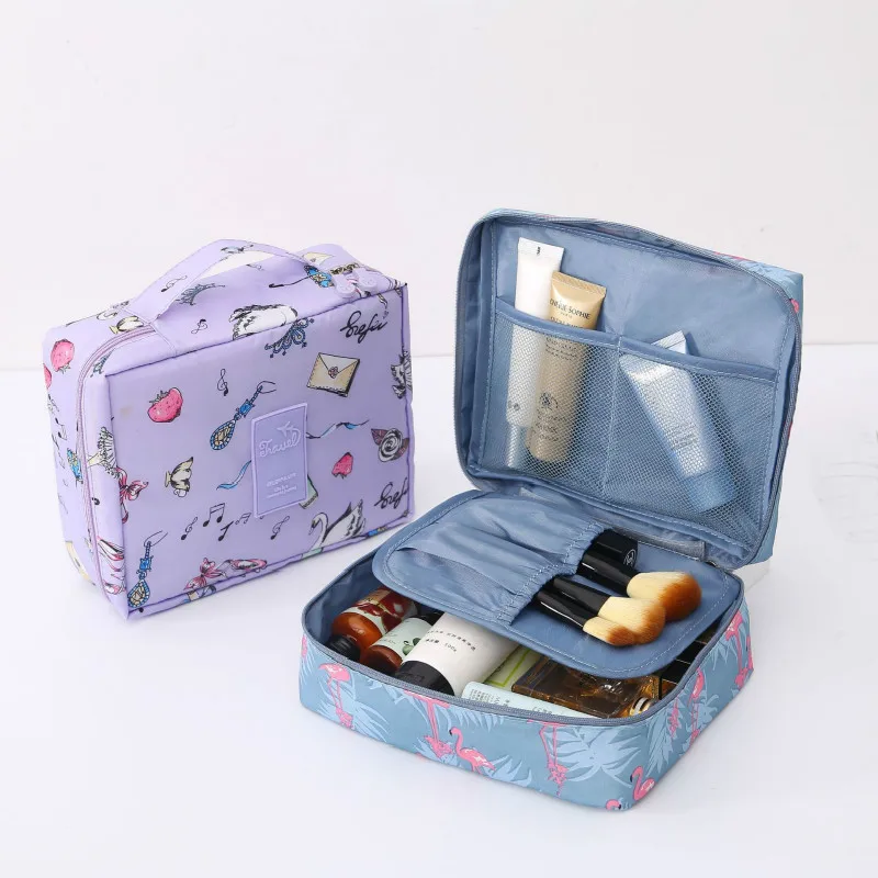 Kadın Açık Seyahat Makyaj Çantası Moda Güzellik Kozmetik Organizatör saklama kutusu Tırnak Aracı Bavul Kadınlar için Makyaj Çantası