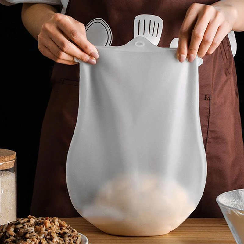 3 kg / 6 kg silikon yoğurma çanta hamur yoğurma makinesi un çanta çok fonksiyonlu ekmek pasta pizza pişirme mutfak aracı 0