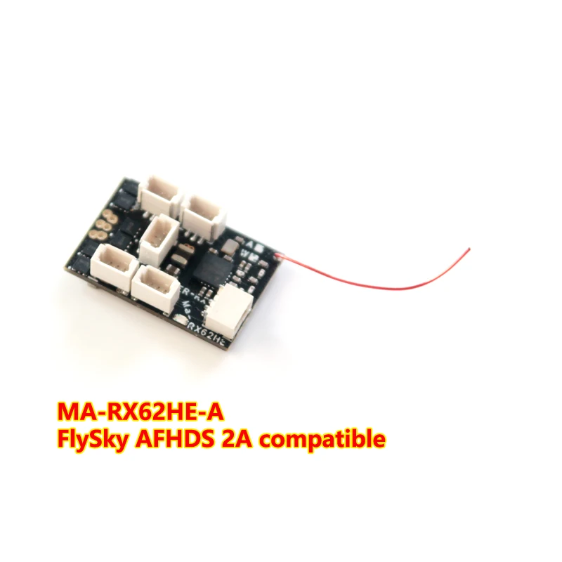 MA-RX62HE-A Süper Hafif 1.8 g FLYSKY AFHDS 2A 6CH Mikro Alıcı Dahili 7A/2 S(5A / 3 S) fırçasız ESC FLYSKY Radyo Verici