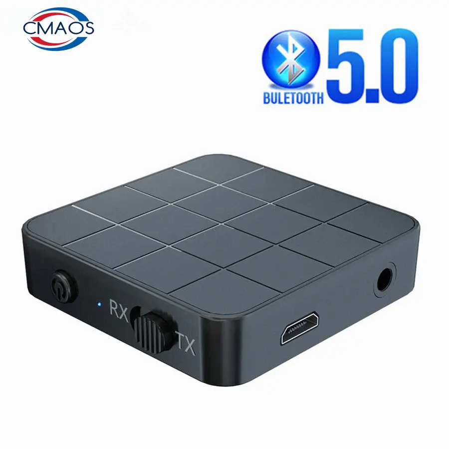 Bluetooth 5.0 Ses Alıcısı Verici AUX RCA 3.5 MM 3.5 Jack USB Müzik Stereo Kablosuz Adaptörler Dongle Araba TV PC Hoparlör