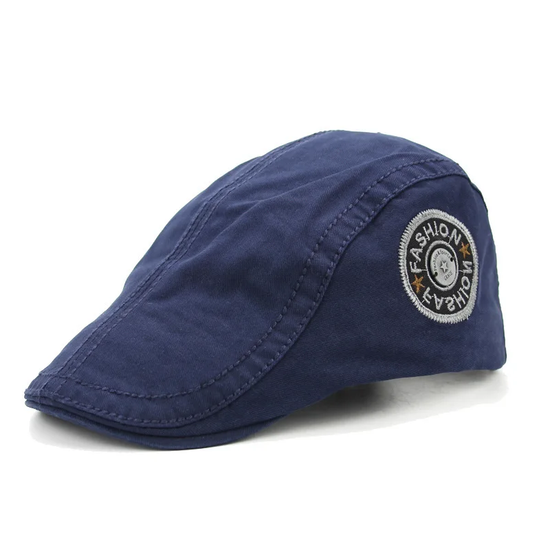 Rahat erkek Şapka Bere Kapaklar Erkekler Kadınlar Klasik Vintage Ivy Kap Newsboy Şapka %100 % Pamuk Siperliği Nakış Düz Kapaklar güneş şapkası