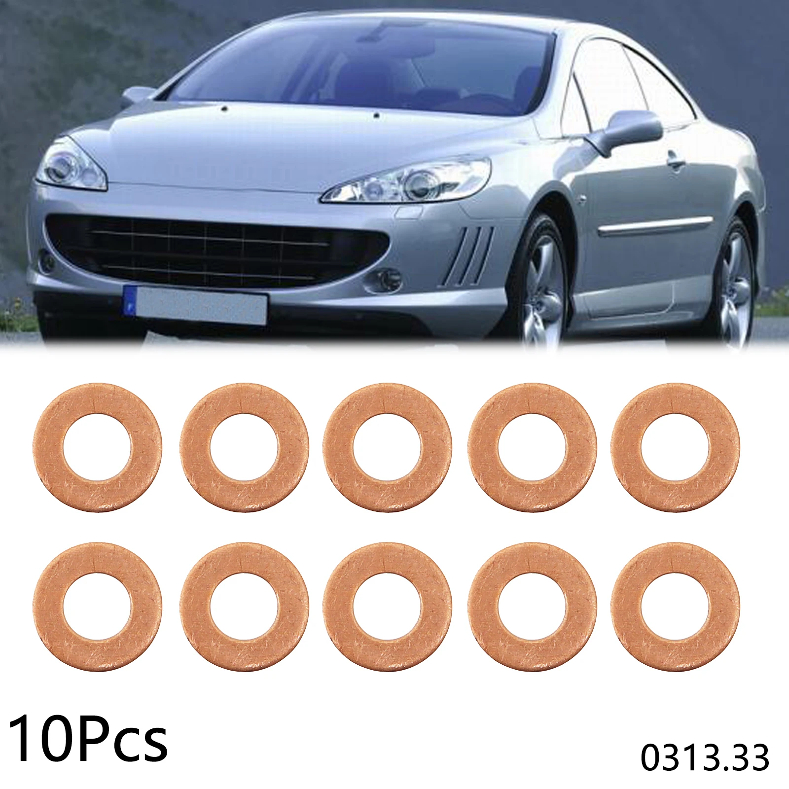 10 ADET Oto Motor Yağı tahliye tapası Contaları Peugeot Citroen İçin 10X20X1. 8mm Yağ Karteri Vida Yıkayıcı 10MM Metal Yıkayıcılar Conta 0313.33