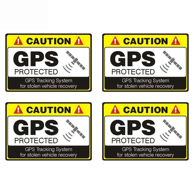 Araba Sticker Dashboard 4 GPS Uyarılar Tarafından Korunan Kamyon Çıkartmaları Mekanik Ekipman PVC Trim 15cm 0