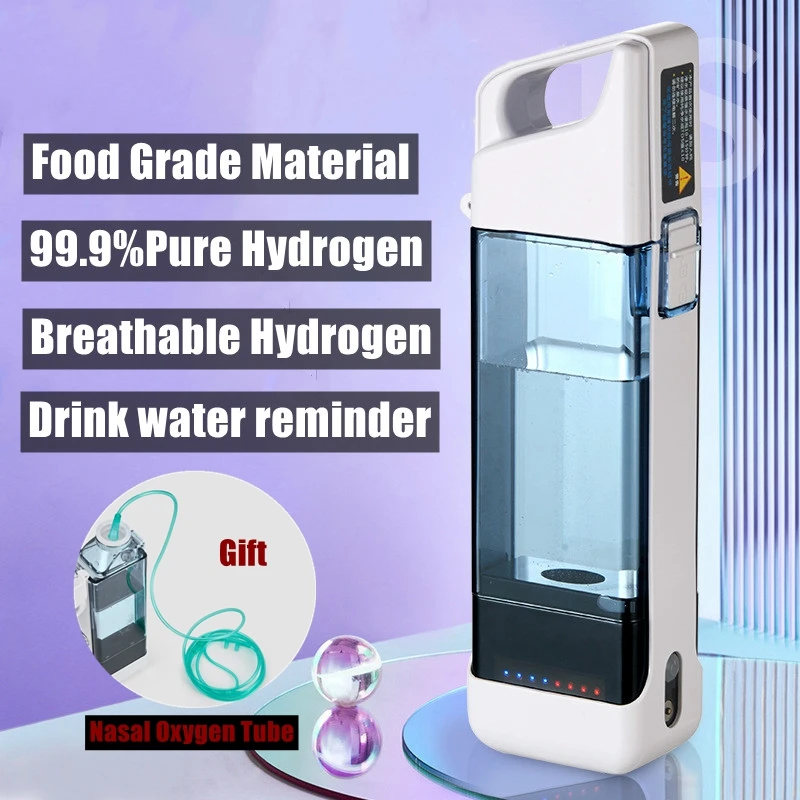 Hidrojen Jeneratörü Su Bardağı Filtre Ionizer Makinesi Hidrojen Açısından Zengin Su Taşınabilir Süper Antioksidanlar ORP Hidrojen Şişesi 350ml