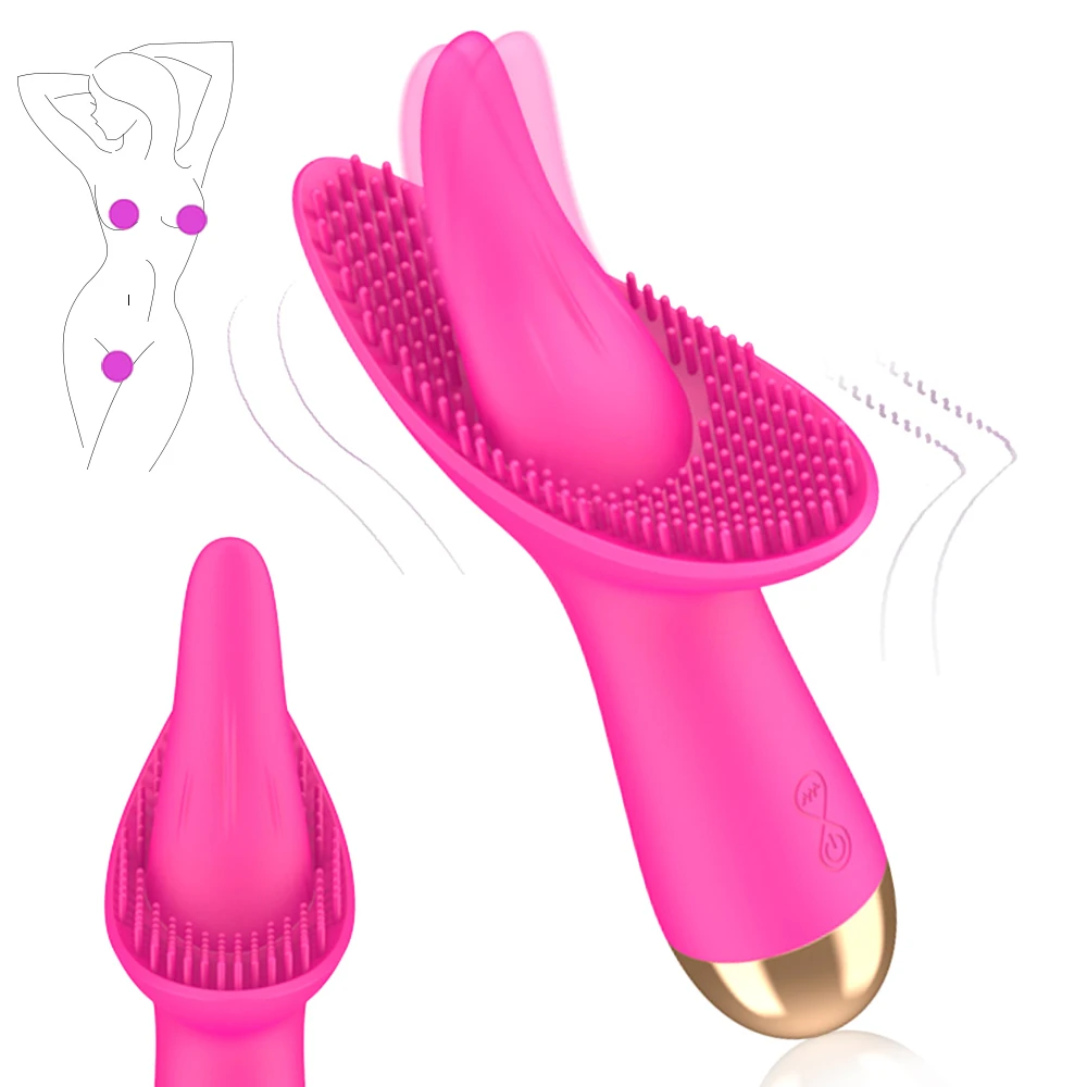 Dil Vibratör 10 Modları Titreşimli Yalama Klitoris g-spot Seks Oyuncakları Kadınlar İçin Oral Seks G Noktası Klitoris Masajı Kadın Masturbator