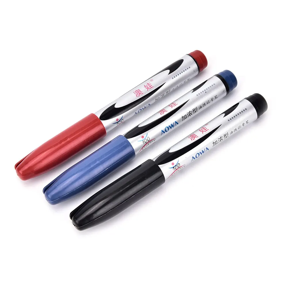 3 Renk Fineliner Kalemler Tek Kafa işaretleyici kalem Su Bazlı Çeşitli Mürekkep Sanat Çizim Çocuklar İçin Graffiti Kanca Fiber Kalem