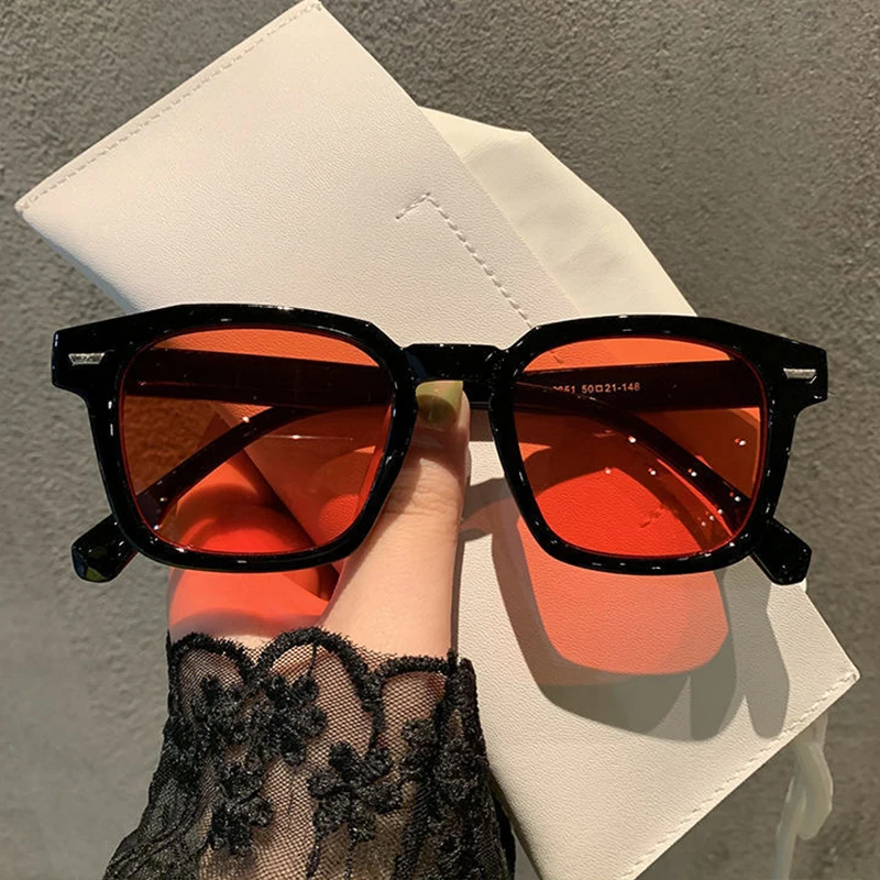 Vintage Kare Güneş Gözlüğü Moda Tasarım Retro Büyük Çerçeve güneş gözlüğü Kadınlar Kızlar İçin Gözlük Serin Seksi Kedi Göz Gözlük UV400