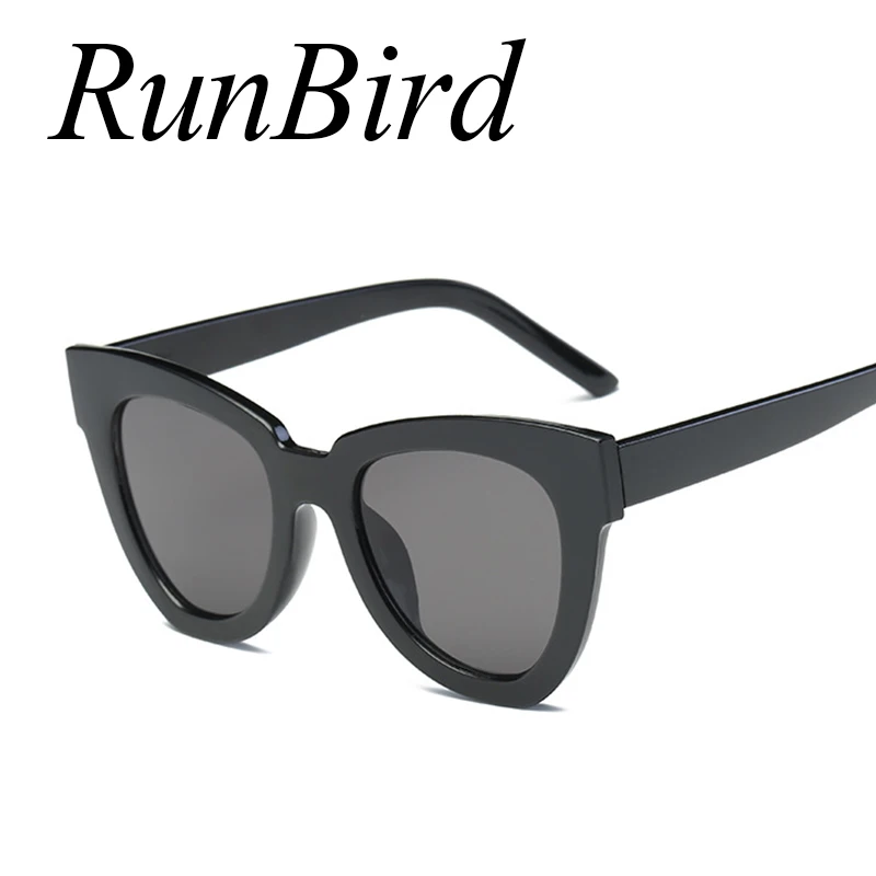 RunBird 2020 Yeni Kedi Gözü Güneş Gözlüğü Kadın Moda Yaz Deniz Okyanus Renk Stil Güneş Gözlüğü Kadın Oculos UV400 1046R