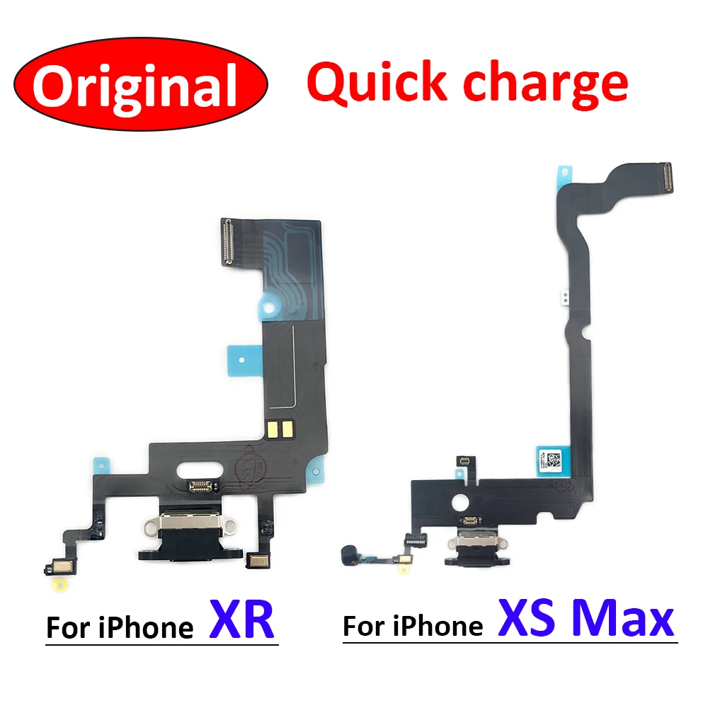 Orijinal Şarj Kurulu PCB Flex iPhone XR XS Max USB Bağlantı Noktası Konektörü Dock Şarj Şerit Kablo