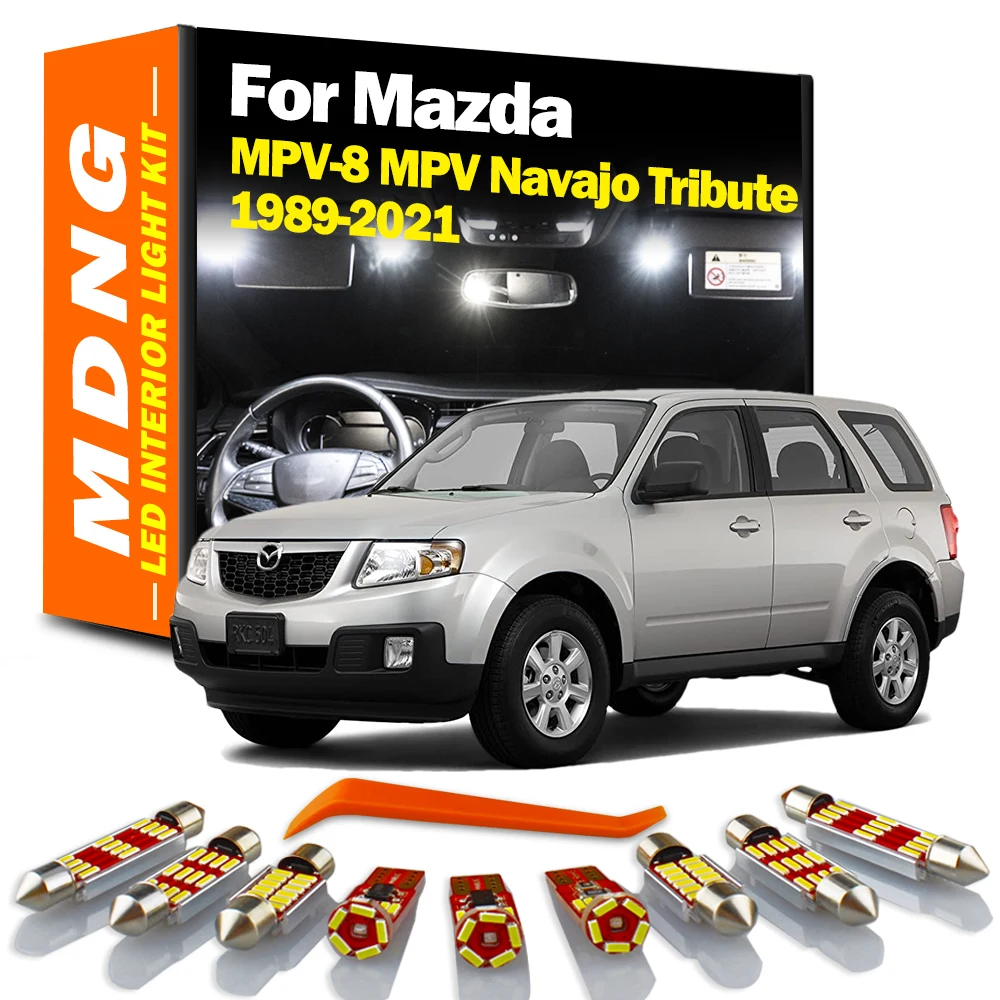 MDNG Canbus Mazda MPV-8 MPV Navajo Tribute 1989-2001 2002 2003-2021 LED İç Dome Harita ampuller Kiti Araba Aksesuarları