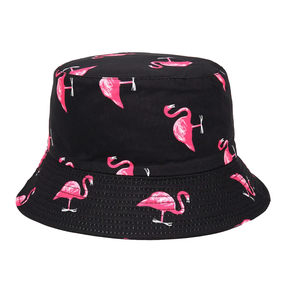 2022 Panama Kova Şapka Erkekler Kadınlar Yaz kova kapağı Flamingo Şapka Bob Şapka Hip Hop Gorros Balıkçılık Balıkçı Şapka