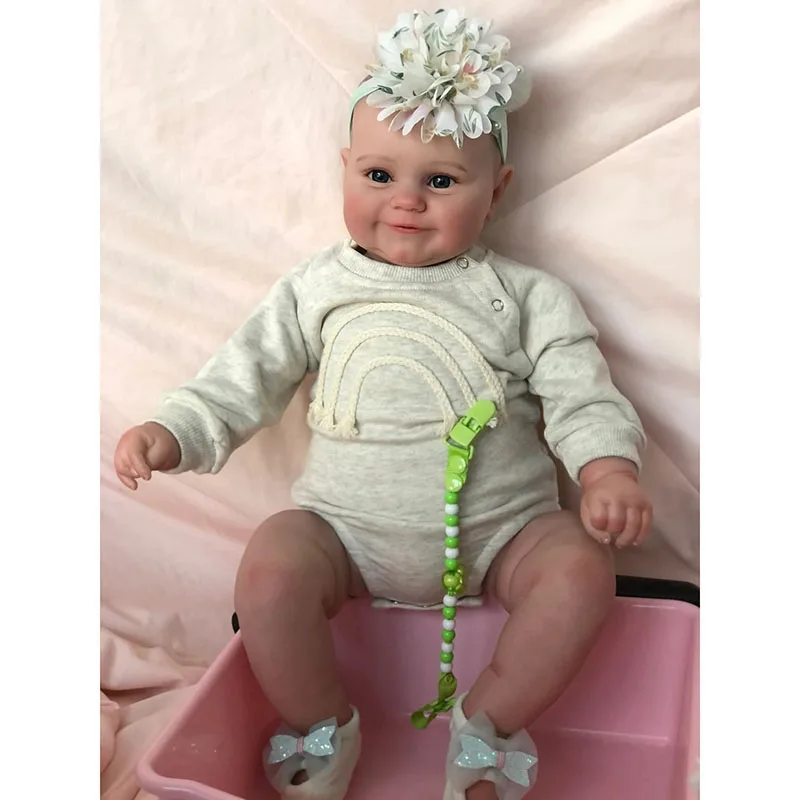 50CM tam Vücut Silikon Yeniden Doğmuş Bebek Kız Bebek Maddie Yüksek Kaliteli El yapımı 3D Boya Görünür Damarlar ile Su Geçirmez Banyo Oyuncak