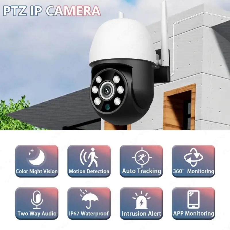 1080 P HD 2.4 G kablosuz wifi İP Kamera Gece Görüş Video Gözetim Güvenlik Kamera Açık CCTV Hareket Algılama Monitör