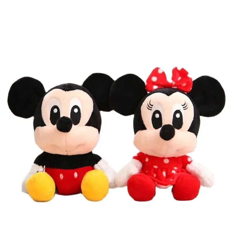 Disney Mickey Mouse Minnie Sevimli peluş oyuncaklar Hayvanlar Dikiş Lilo Vigny Ayı Dolması Bebek Çocuk Yılbaşı Hediyeleri