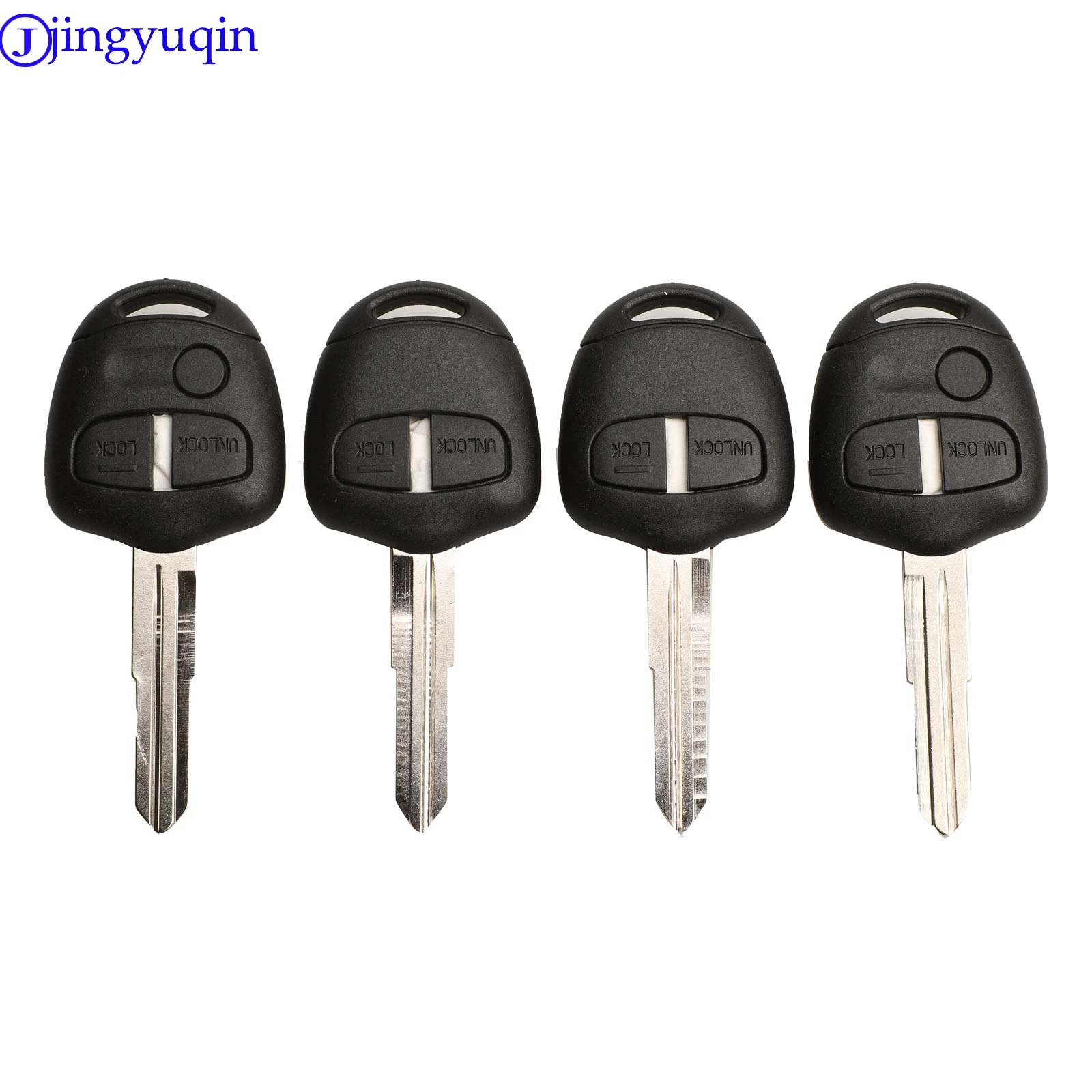 jingyuqin 10 ADET 2/3 Düğmeler Uzaktan Araba Anahtarı Kabuk Durumda Mitsubishi Pajero Sport Outlander Grandis ASX MIT11 / MIT8 Bıçak 0