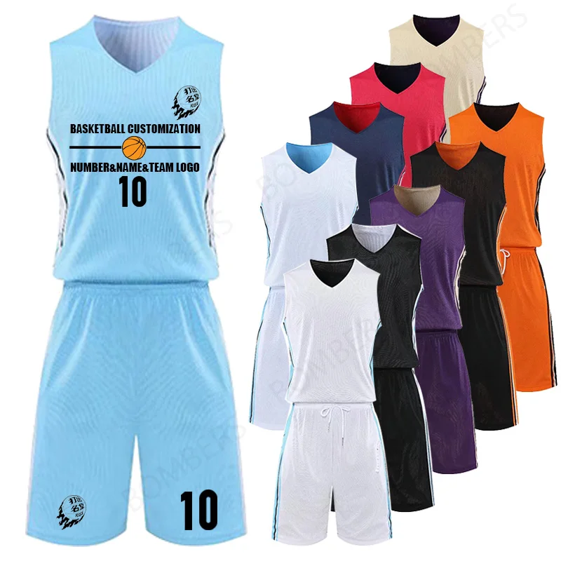 Spor giyim Nefes Yeni Set basketbol üniformaları Erkekler Basketbol Spor Forması şort çekim kolsuz gömlek kitleri