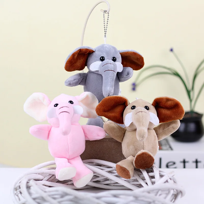 Yumuşak Hayvan Dünya peluş oyuncaklar Fil Orman Hayvanları Yatıştırmak Oyun Arkadaşı Sakin Bebek uzun bacaklı fil bebek kolye küçük hediye
