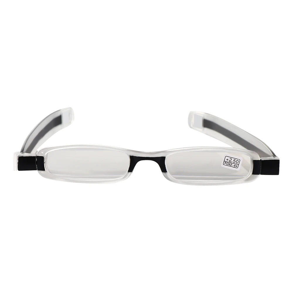 Yükseltilmiş 360 Derece Dönüş Okuma İhtiyar Büyükanne için Ultraportability Mini İnce Katlanır Gözlük Gözlük Gözlük 