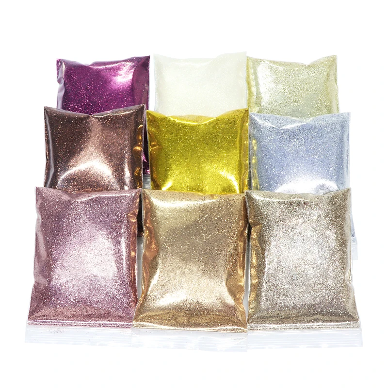 9 renkli tırnaklar Sanat Glitter Seti Gül Altın Krom pigment tozu Tırnak Glitter Toplu Sonbahar Kış Jel Manikür Dekorasyon Aksesuarları