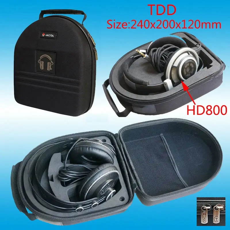 V-MOTA TDD Kulaklık Taşıma Çantası kutuları ile Kullanım İçin Onkyo A800 ve PHİLİPS Fidelio X1 ve Fidelio X2 SHP9000 Kulaklık Seti (Bavul)