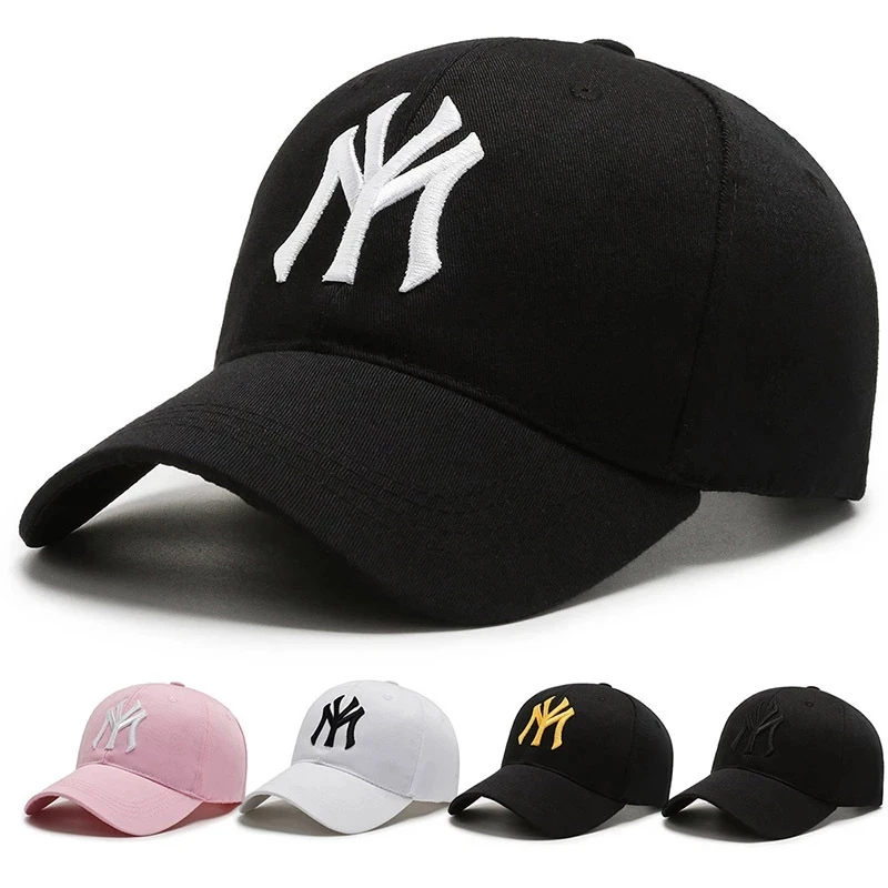 Moda Yeni beyzbol şapkası Erkekler Kadınlar için New York 3D Nakış Snapback Şapka %100 % Pamuk BABAM Şapka Unisex-Gençler Sevimli Güneş Kapaklar