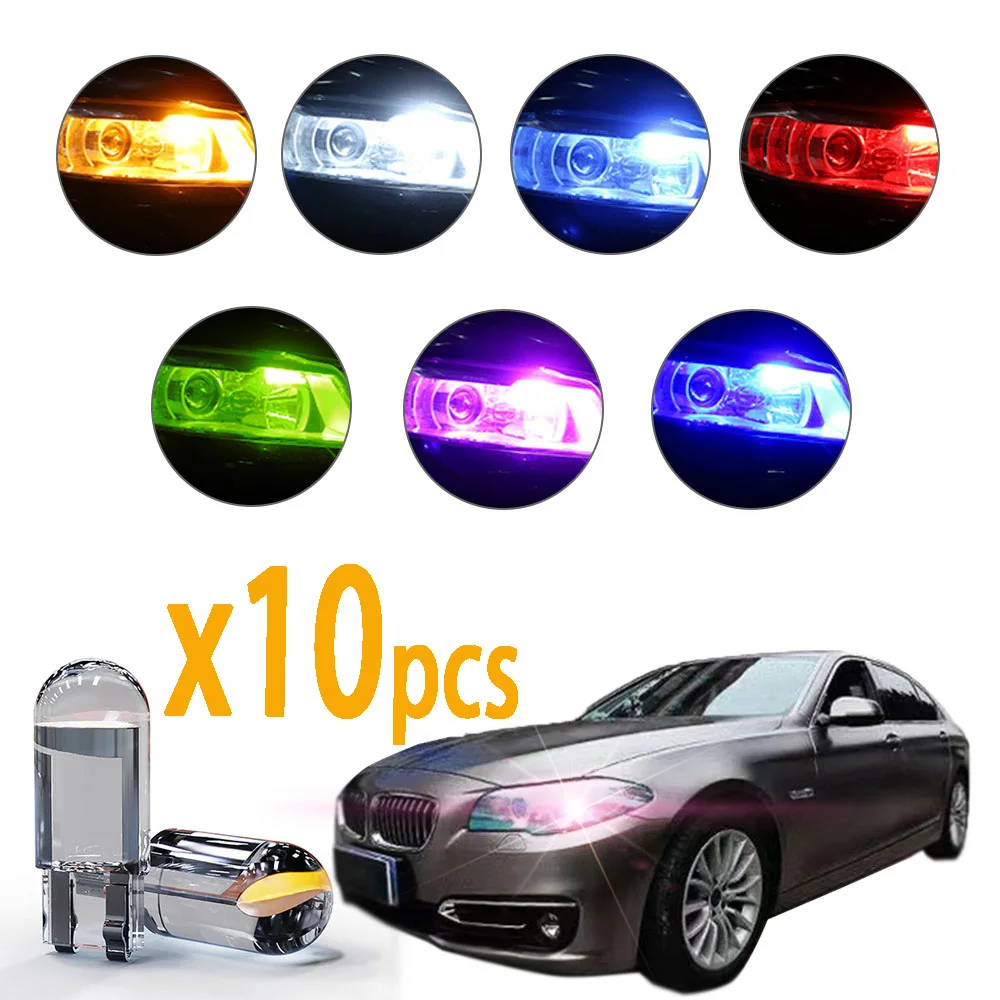 10x LED W5W 194 T10 6000K Otomobiller Plaka lambası otomatik sinyal lambası Araba gösterge ışığı kapı ışık 12V oto Dekorasyon