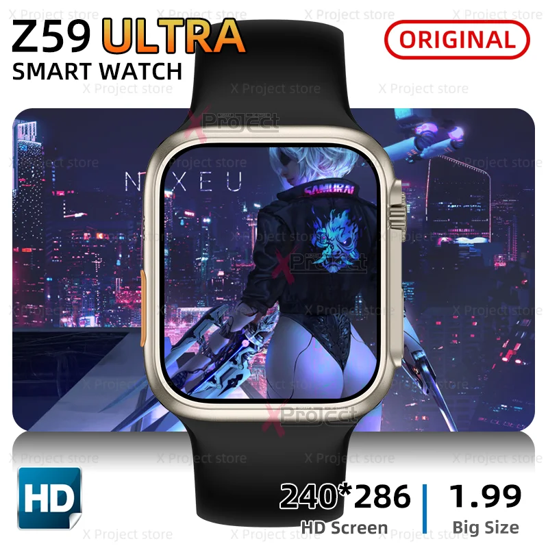 Z59 Ultra akıllı saat Erkekler Serisi 8 NFC Bluetooth Çağrı Kalp Hızı Kadın Smartwatch Huawei Xiaomi PK HW8 DT8 MAX N8 Ultra