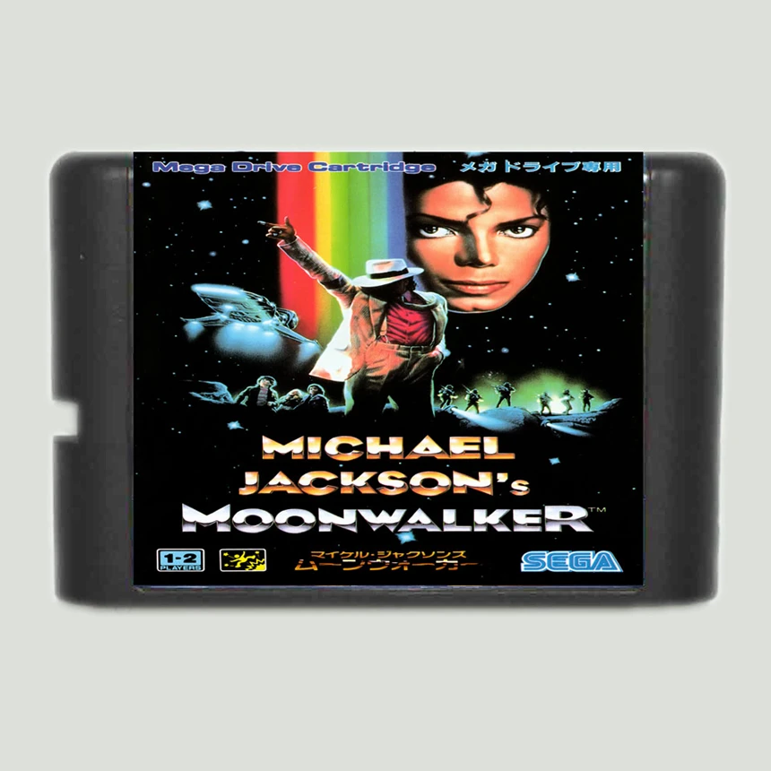 Michael jackson'ın Moonwalker 16 Bit Oyun Kartı Sega Mega Sürücü ve Sega Genesis