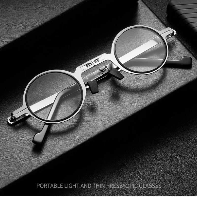 Yüksek çözünürlüklü Anti-mavi Ultralight Katlanabilir ışık okuma gözlüğü Unisex Taşınabilir Görüş bakımı Presbiyopik okuyucular gözlük
