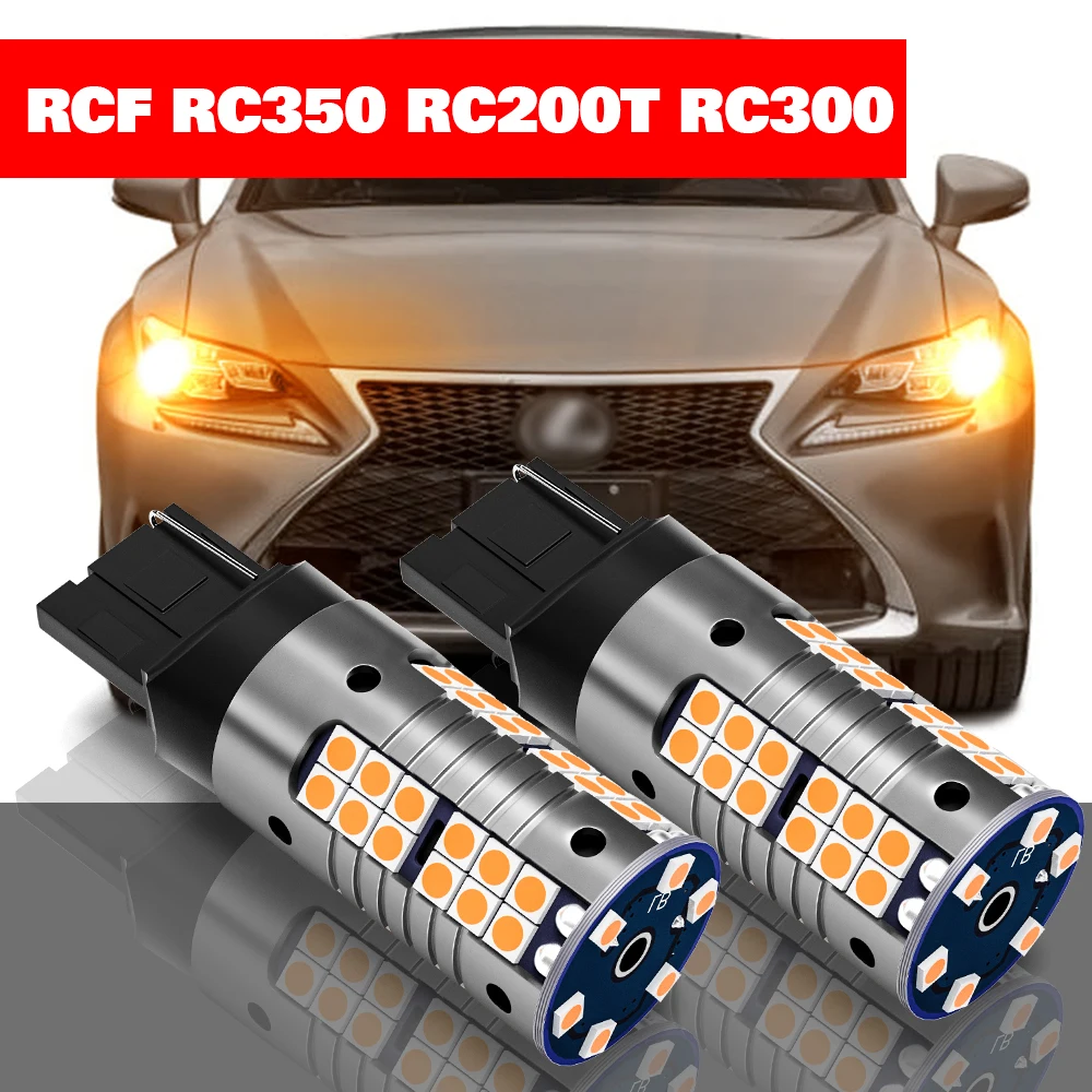 Lexus için RC F RC350 RC200T RC300 2015-2019 Aksesuarları 2 adet LED sinyal lambası 2016 2017 2018