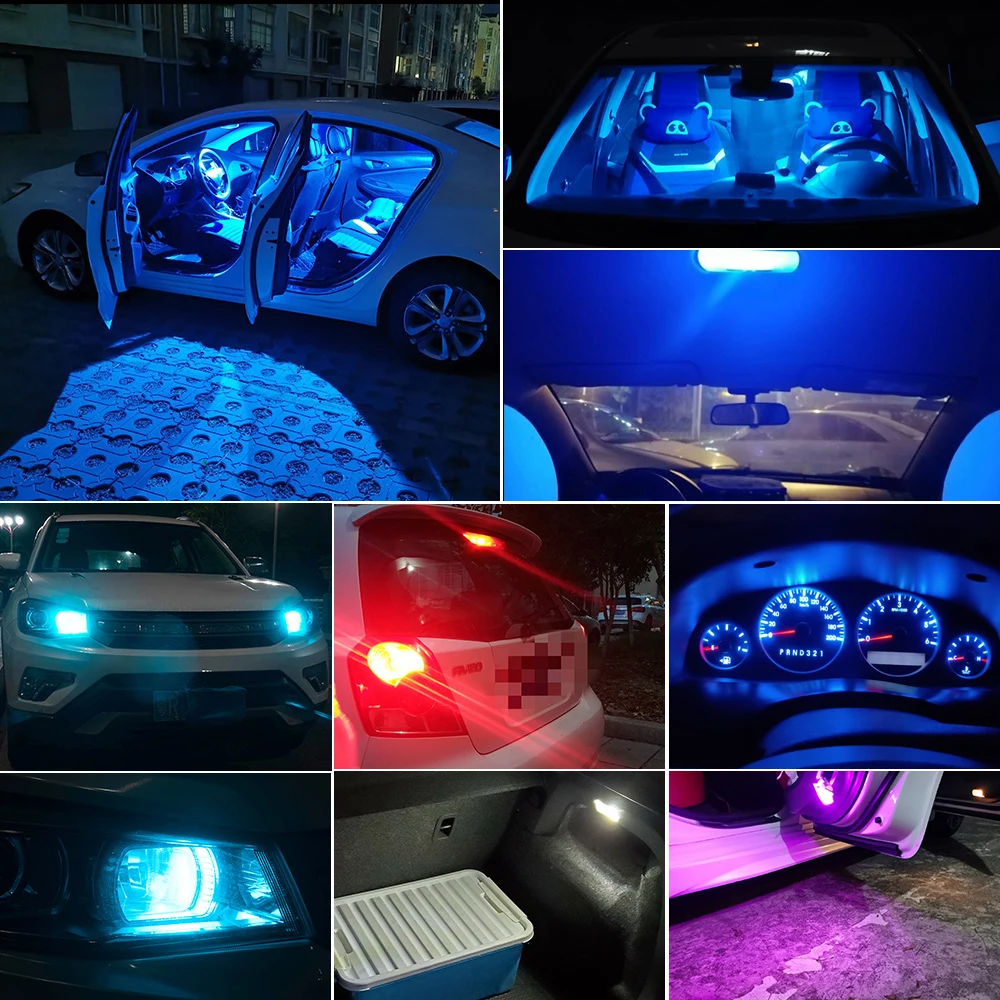 10x LED W5W 194 T10 6000K Otomobiller Plaka lambası otomatik sinyal lambası Araba gösterge ışığı kapı ışık 12V oto Dekorasyon 1