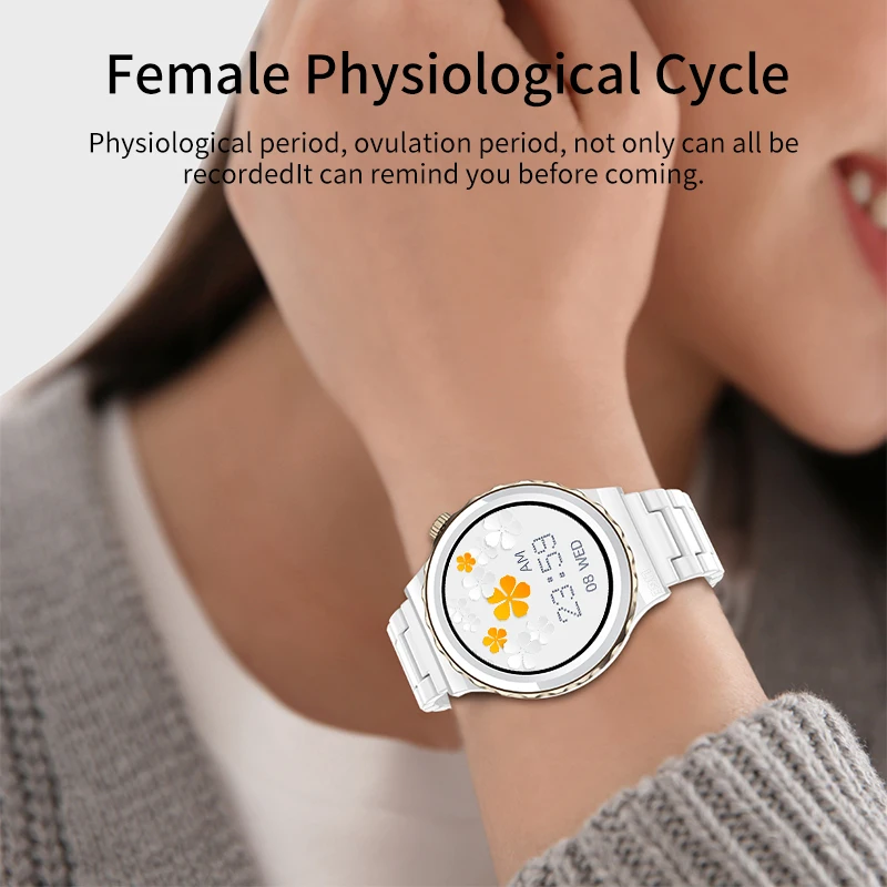 LIGE 2022 yeni akıllı izle Kadın moda Smartwatch NFC Bluetooth Çağrı Saatler Android Samsung Galaxy Aktif Kız Arkadaşı Hediye 1