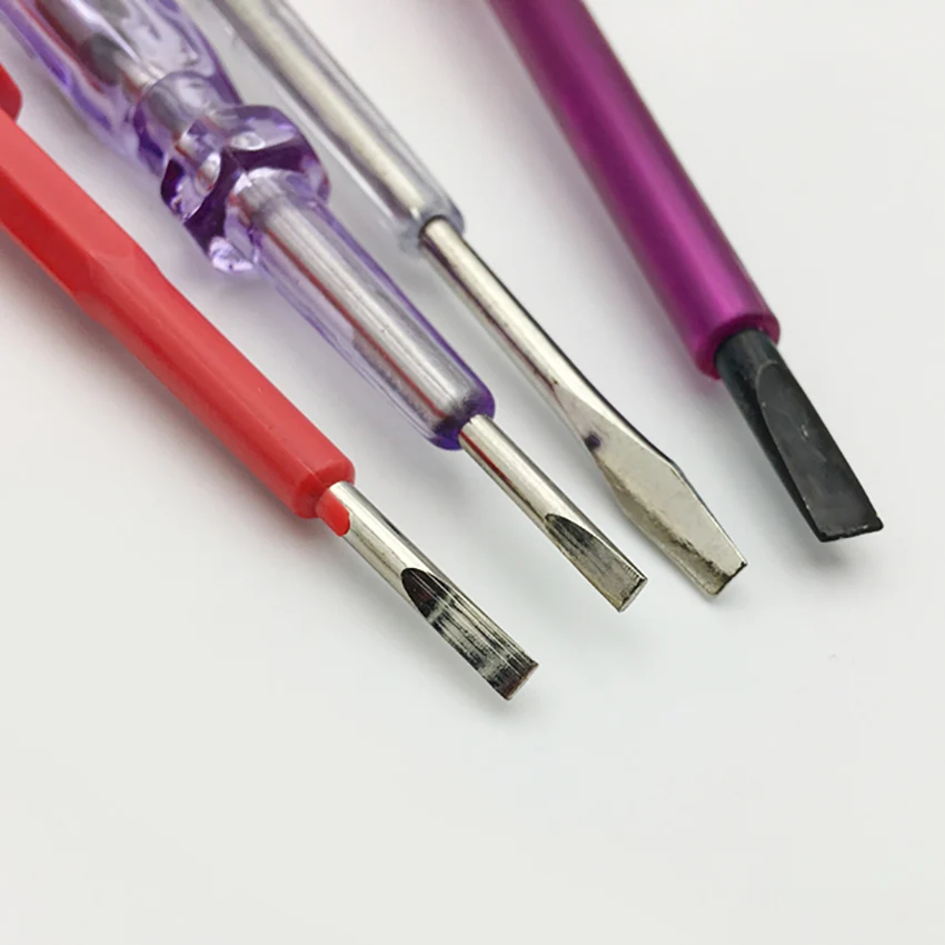 Çift kullanımlı Oluklu Tornavida Test Kalem Dayanıklı Test Kalem Elektrik Test Cihazı Çok Fonksiyonlu Elektrikçi test kalemi aracı 5 tipi 2