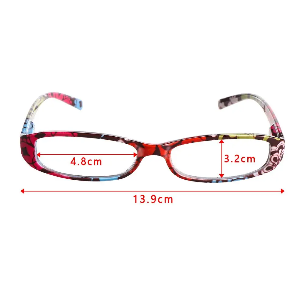 Kadın Göz aşınma Eşleşen Kılıfı Baskı Çiçek Gözlük+1.00~ + 4.0 Diyoptri Görüş Bakımı okuma gözlüğü 3